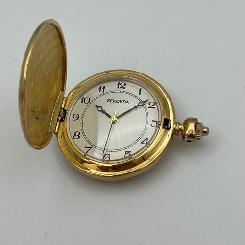 Sekonda gold tone full - sekonda, hunter