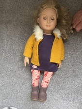 Our Generation Florence 18" Doll Curly Blonde Hair Brown Eyes