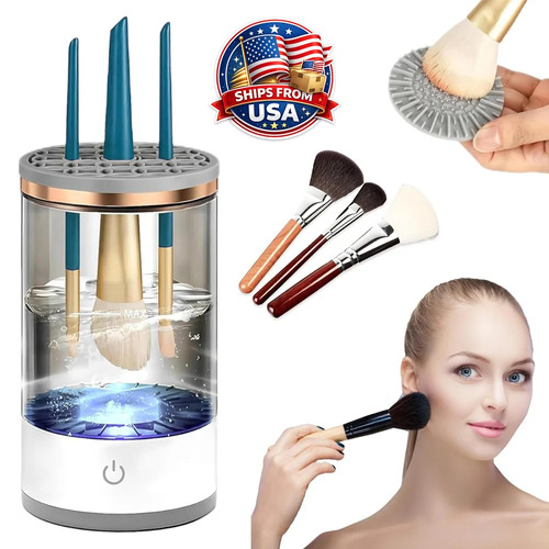 Electric makeup brush cleaner - electric,