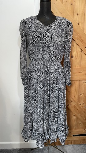 Vintage 1980s long paisley - vintage,