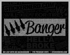 Four banger sticker car - banger,