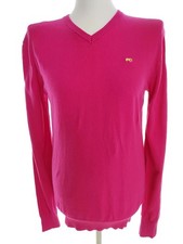 ⭐ MOODS OF NORWAY Mens Męski Sweter Różowy Długi rękaw Bawełna L ⭐