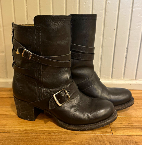 Frye black leather - frye,