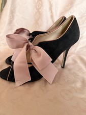 lk bennett black suede leather