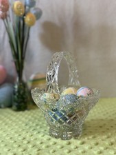 Lead Crystal Oval Basket