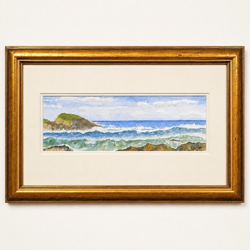 Original seascape watercolour - seascape,