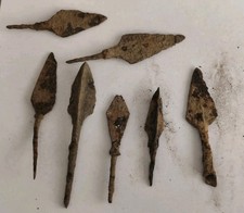 LOT OF 7 ANCIENT ROMAN IRON