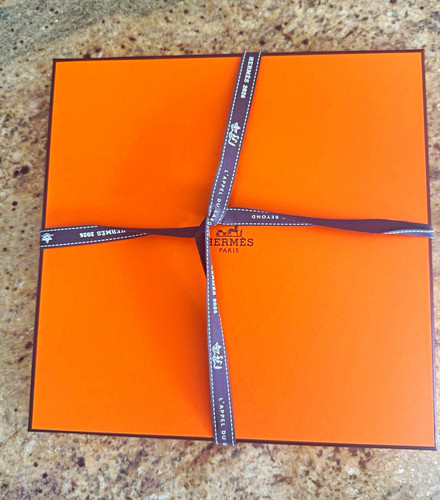 Hermès silk scarf - scarf, orange