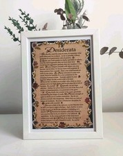 Desiderata  framed poem by Max