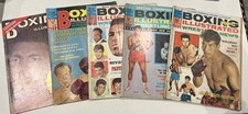 5 Issues of Boxing / Wrestling Illustrated - Vintage Canadian Mag- 1965 to 1974