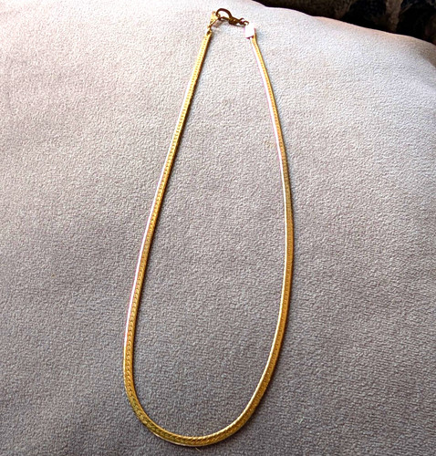 Gold plated herringbone chain - plated,