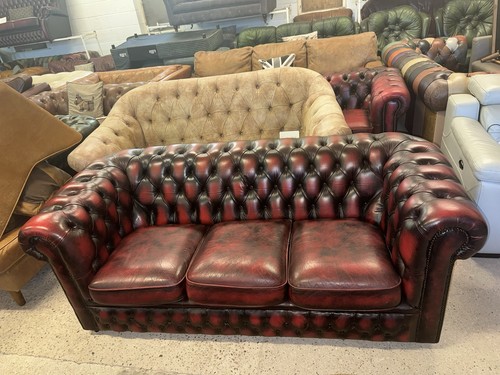 Chesterfield oxblood real - chesterfield,