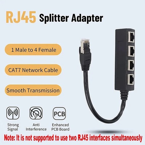 Rj45 splitter adapter 2 - splitter, 1