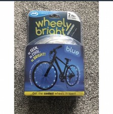 JML Wheely Bright LED Bike Lights in blue 2 Pack New
