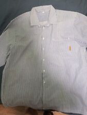 HMP Prison Shirt, blue and white striped 20" collar , original from HMP