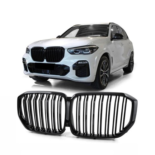 Gloss black kidney grill - black,