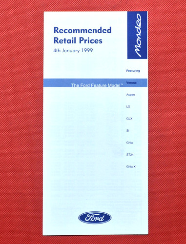 1999 ford mondeo price - 1999,