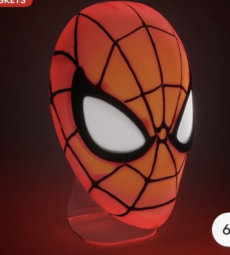 Spiderman mask light - spiderman, wall
