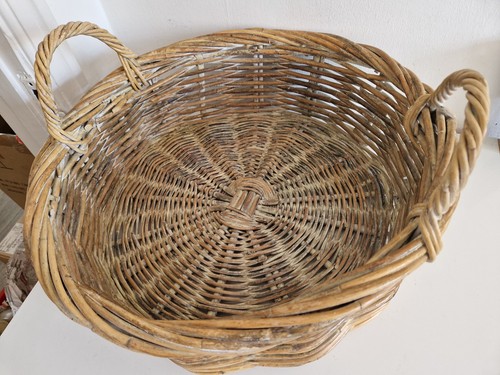 Vintage wicker basket bread - vintage,