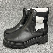 Schuh chelsea boots size EU 40 black vegan friendly faux leather 