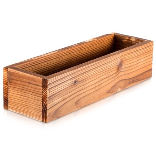Cedar wooden flower planter - flower,