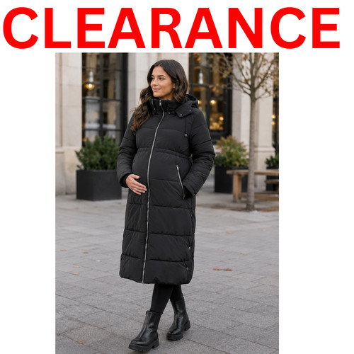 Maternity black longline - black,