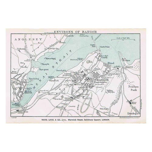 Bangor street plan - street, map