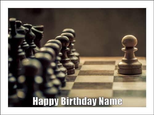 Chess edible cake topper icing - chess,