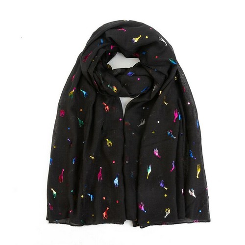 Glitter giraffe animal scarf - giraffe,