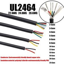 22/24/26AWG Multicore Cable 2-25 Core PVC Audio Headphone Signal Screened Wire