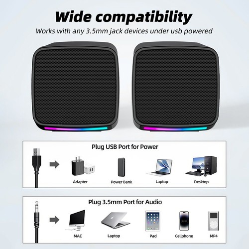 Usb powered small stereo - powered,