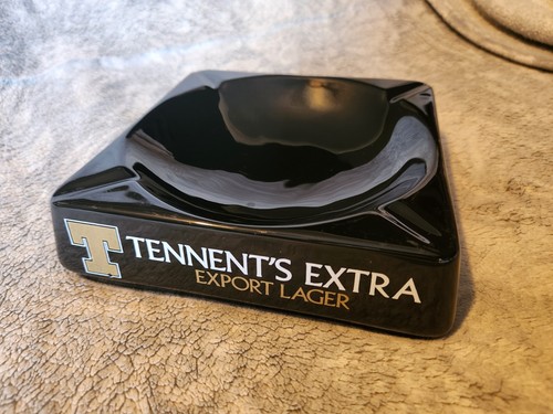 Tennent extra black ashtray - extra,