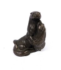 Vintage Bronze Cast Pair Of