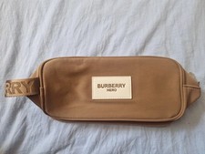 Ladies BURBERRY HERO Parfums Brown Faux Leather Logo Bumbag Fanny Pack Bag  B15