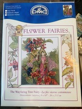 DMC Flower Fairies Cross Stitch Kit The Wayfaring Tree Fairy 8”x10” New Unopened