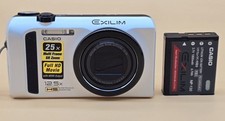CASIO EXILIM EX-ZR100 Digital Camera 12.1MP White. No Charger See Description.