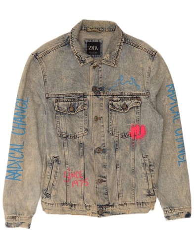 Zara mens graphic denim - zara,