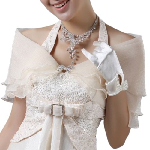 Bridal layered bolero - bridal,