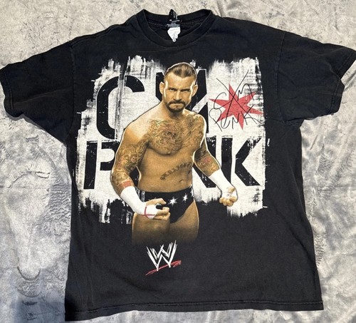 Wwe punk shirt size large - punk,