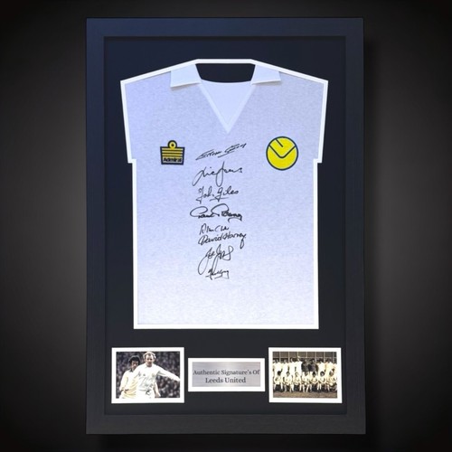 Framed multi signed leeds - multi-signed,