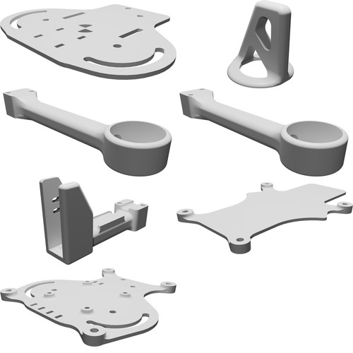 Folding tricopter frame for - folding,