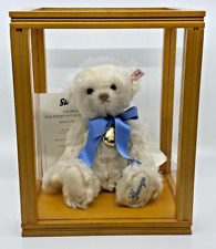 Steiff George - The Royal Baby Bear - Ltd Edition - 26cm, White  EAN:664113 +BOX