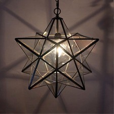 Antique Moravian Star Pendant