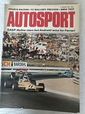 Autosport Magazine 11 March 1971 Andretti Ferrari Wins South African F1 GP BMW