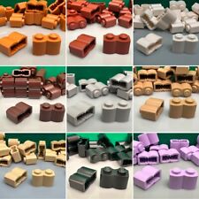 LEGO Log Brick 2 x 1, 30136, Dark Orange, Grey, Brown, White, Black, 20 Pieces
