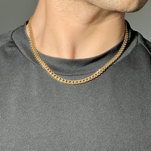 Short gold cuban curb - cuban,