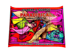 Gilbert & George signed Paradisical Pictures PET poster 2023