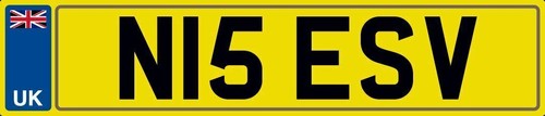 Nice initials number plate - initials,