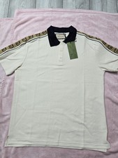 Men Gucci Polo T-Shirt Beige