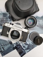 Pentax KM ( K1000 ) 35mm SLR & 55mm f2, New Seals, Fully Working, Film Tested